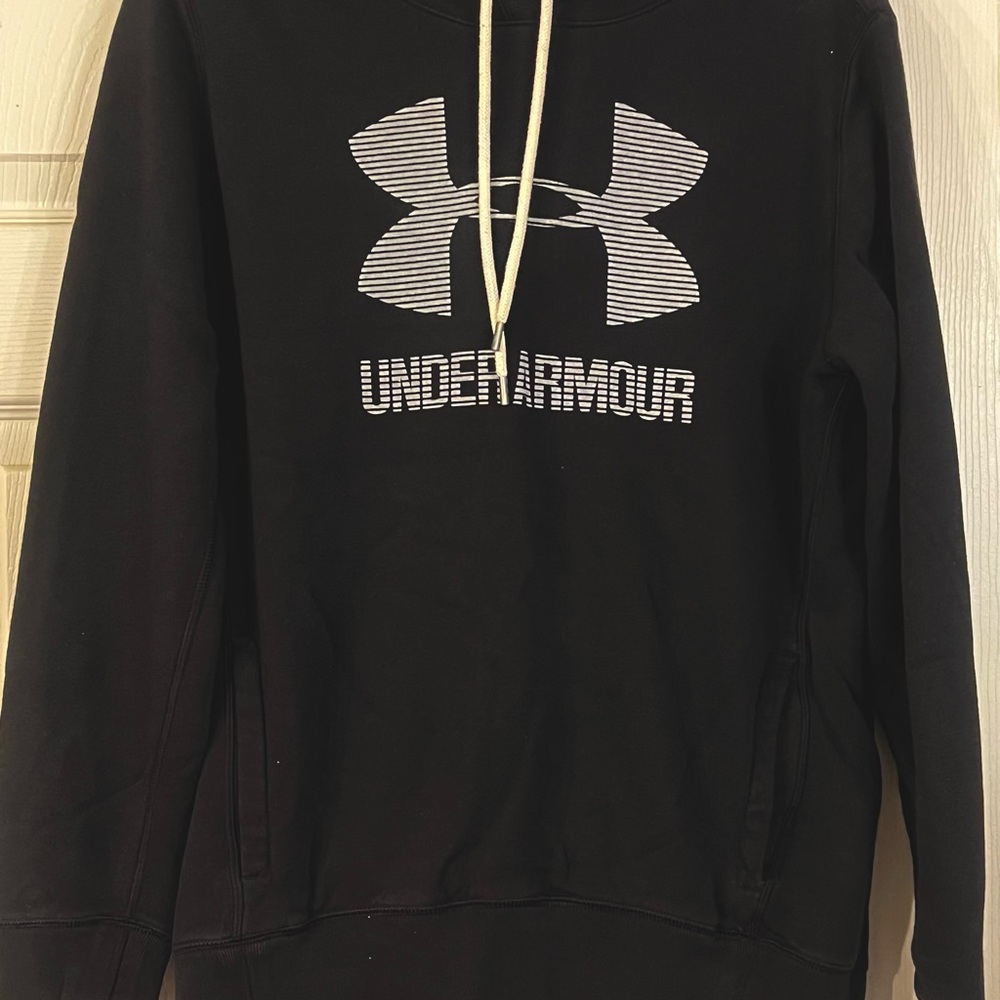 Under Armour Women’s Black Hoodie with White Logo